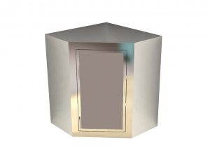 Mopec corner angle cabinet